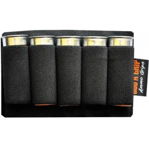 God'a Grip Ammo Grip Standard - 5 Shotshell Holder Black W/3m