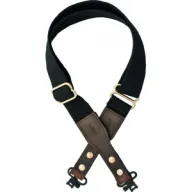 Versacarry Cotton Web Sling - W/ Leather Ends & Swivels Blk