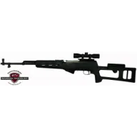 Adv. Tech. Stock For Sks Rifle - Fiberforce Style Black Syn