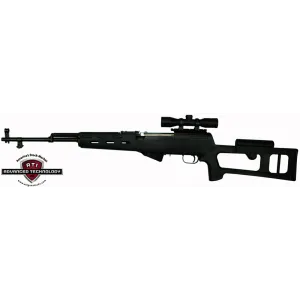 Adv. Tech. Stock For Sks Rifle - Fiberforce Style Black Syn