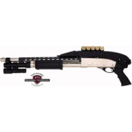 Adv. Tech. Stock Shotgun 12ga. - Pumps Top Folding Black Syn