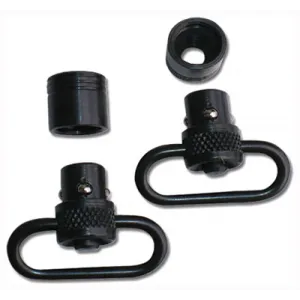 Grovtec Push Button Swivel Set - Black 1" 2-pack