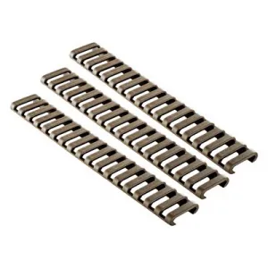 Ergo Grip Rail Cover Ladder - Picatinny Coyote Brown 3pk