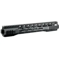 J&e Handguard 15" Quad Rail - Mlok Free Float Black