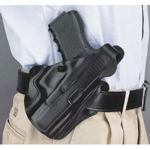 Desantis Thumb Break Scabbard - Rh Owb Leather Ruger Sec 9 Blk