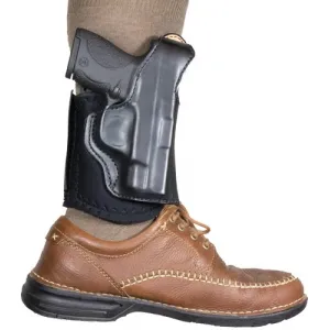 Desantis Diehard Ankle Holster - Rh Leather Glock 43 Black