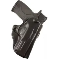 Desantis Mini Scabbard Holster - Rh Owb Leather 1911 5" Black