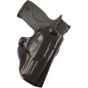 Desantis Mini Scabbard Holster - Rh Owb Leather Ruger Sr22 Blk