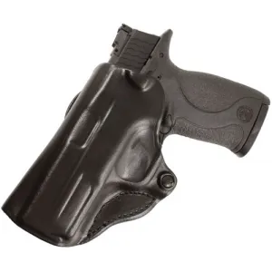 Desantis Mini Scabbard Holster - Lh Owb Leather Sig P365 Black