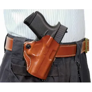 Desantis Mini Scabbard Holster - Rh Owb Leather Mosbrg Mc1sc Tan