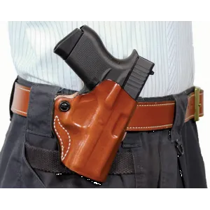 Desantis Mini Scabbard Holster - Rh Owb Leather Fn 503 Tan