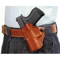 Desantis Mini Scabbard Holster - Lh Owb Leather Sig P365 Tan