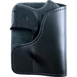 Desantis Trickster Pocket Hltr - Ambidextrous Leather Ruger Lcp 380 Blk