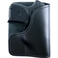 Desantis Trickster Pocket Hltr - Ambidextrous Leather Ruger Lcp 380 Blk