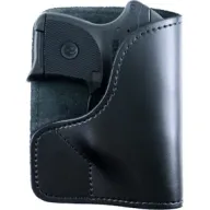 Desantis Trickster Pocket Hltr - Ambidextrous Leather Lcp W/ct Laser Bl