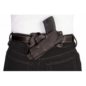 Desantis Small Of Back Holster - Rh Owb Leather Sig P220/226 Bl