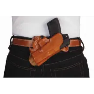 Desantis Small Of Back Holster - Rh Owb Leather Sig P220/226 Tan