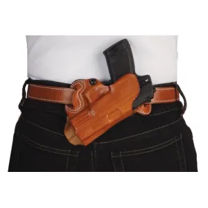 Desantis Small Of Back Holster - Rh Owb Leather Glock 1719 Tan