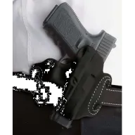 Desantis Mini Slide Holster - Owb Rh Leather Sig P220 Black