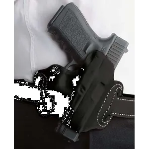 Desantis Mini Slide Holster - Owb Rh Leather Sig P220 Black
