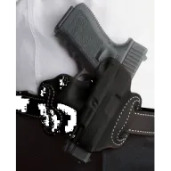 Desantis Mini Slide Holster - Owb Rh Leather Glock 43 Black