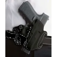 Desantis Mini Slide Holster - Owb Rh Leather Sig P365 Black