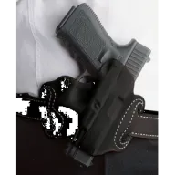 Desantis Mini Slide Holster - Owb Rh Leather Glock 1719 Blk