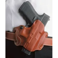 Desantis Mini Slide Holster - Owb Rh Leather Glock 43 Tan