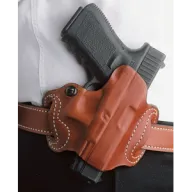 Desantis Mini Slide Holster - Owb Rh Leather Glock 1719 Tan