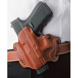 Desantis Mini Slide Holster - Owb Rh Leather M&p 9/40 Tan