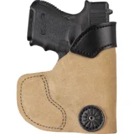 Desantis Pocket Tuk Holstr Rh - Iwb/pocket Lther Glock 26 Suede