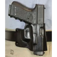Desantis E-gat Slide Holster - Owb Rh Leather S/a Hellcat Blk
