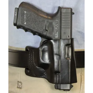 Desantis E-gat Slide Holster - Owb Rh Leather S/a Hellcat Blk