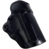 Desantis Criss-cross Holster - Owb Rh Leather S/a Hellcat Blk