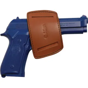 Allen Belt Slide Holster Ambidextrous - Leather Med Frame Autos Brown