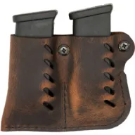 Versacarry Leather Dbl Mag Pch - Single Stack Distress Brown