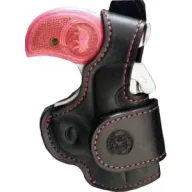 Bond Arms Driving Holster Rh - Thumbsnap Black/pink Stitching