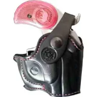 Bond Arms Holster Rh Thumbsnap - For Back-up Black/pink Stitch
