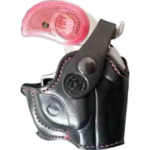 Bond Arms Holster Rh Thumbsnap - For Back-up Black/pink Stitch