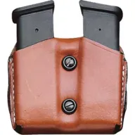 Desantis Double Mag Pouch Owb - Leather Sig P365 Tan