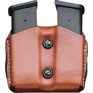 Desantis Double Mag Pouch Owb - Leather Sig P365 Tan