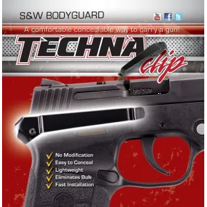 Techna Clip Handgun Retention - Clip S&w Bodyguard Auto Right