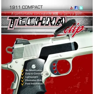 Techna Clip Handgun Retention - Clip Colt Defender/officer Rs