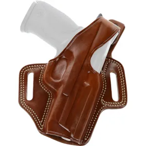 Galco Fletch High Ride Belt - Holster Rh Leather L Frm 4" Tan