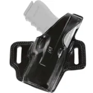Galco Fletch High Ride Belt - Holster Rh Lther Glock 2127 Bl
