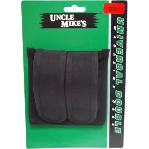 Michaels Double Magazine Pouch - W/velcro Closesure Black