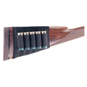 Michaels Shotgun Buttstock - Shell Carrier 5-loop Black