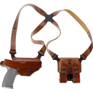 Galco Miami Shoulder System - Rh Leather Glock 17/19/22/23 Tan