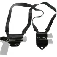 Galco Miami Ii Shoulder System - Rh Leather 1911 3-5" Black
