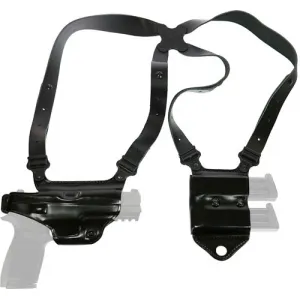 Galco Miami Ii Shoulder System - Rh Leather S&w M&p 9/40 Black